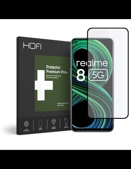 Hartglas Hofi Glass Pro+ Realme 8 5G/Narzo 30 5G Schwarz