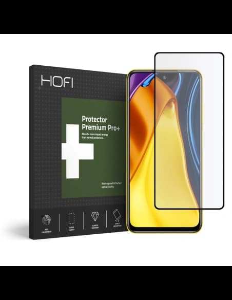 Hochgeschütztes Glas Hofi Glass Pro+ POCO M3 Pro 5G/Redmi Note 10 5G Schwarz