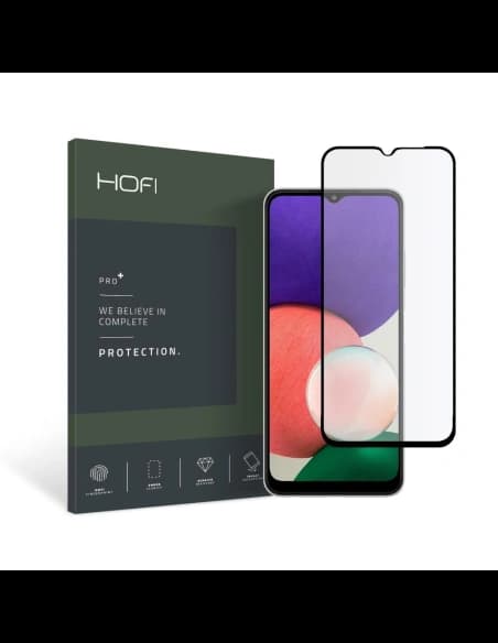 Gehärtetes Glas Hofi Glass Pro+ Samsung Galaxy A22 5G Schwarz