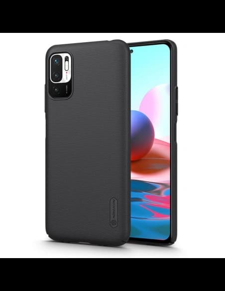 Hülle Nillkin Frosted Shield POCO M3 Pro 5G/Redmi Note 10 5G Schwarz