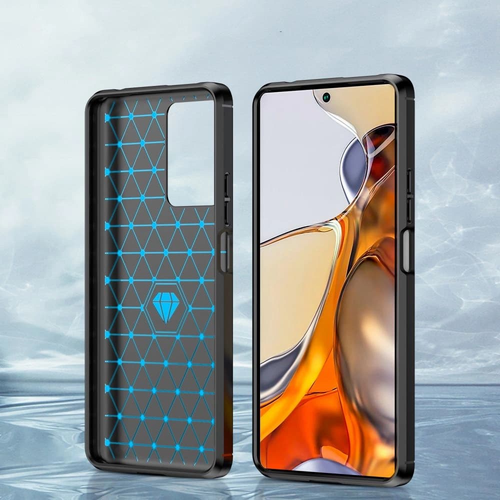 Case Tech-Protect TPUCarbon Xiaomi 11T/Pro Schwarz - 5