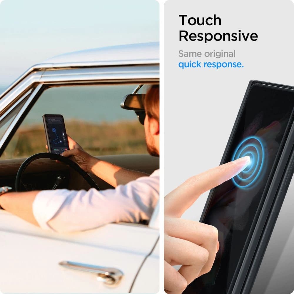 Sticlă securizată Spigen GLAS.tR Slim + Folie Hinge Film Samsung Galaxy Z Fold 3 Black - 5