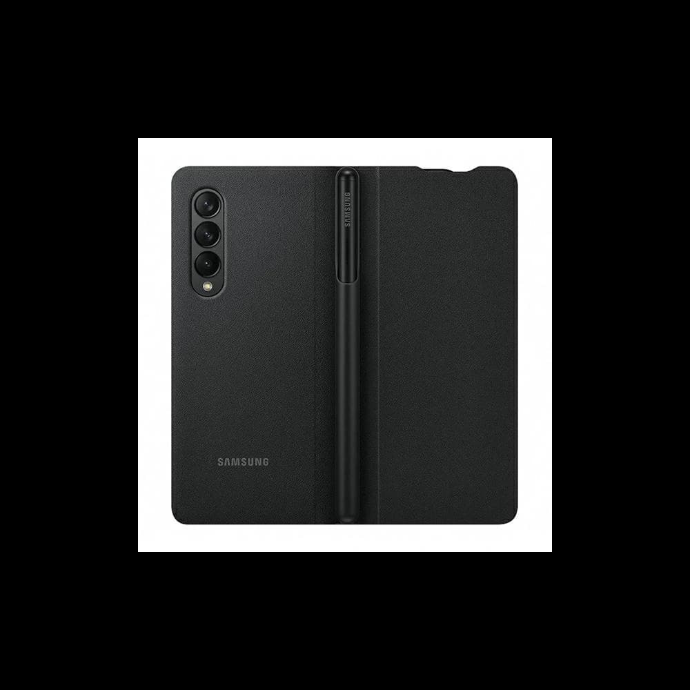 Case Samsung Galaxy Z Fold 3 EF-FF92PCBEGEE schwarz/black Leder Flip Cover mit Stift - 6
