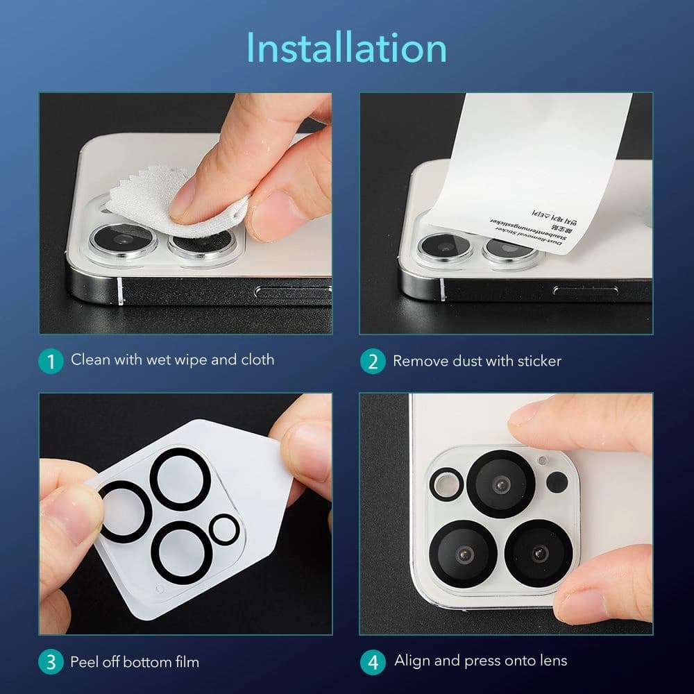 Nakładka ESR Protector pentru cameră Apple iPhone 13 Pro/13 Pro Max - 9