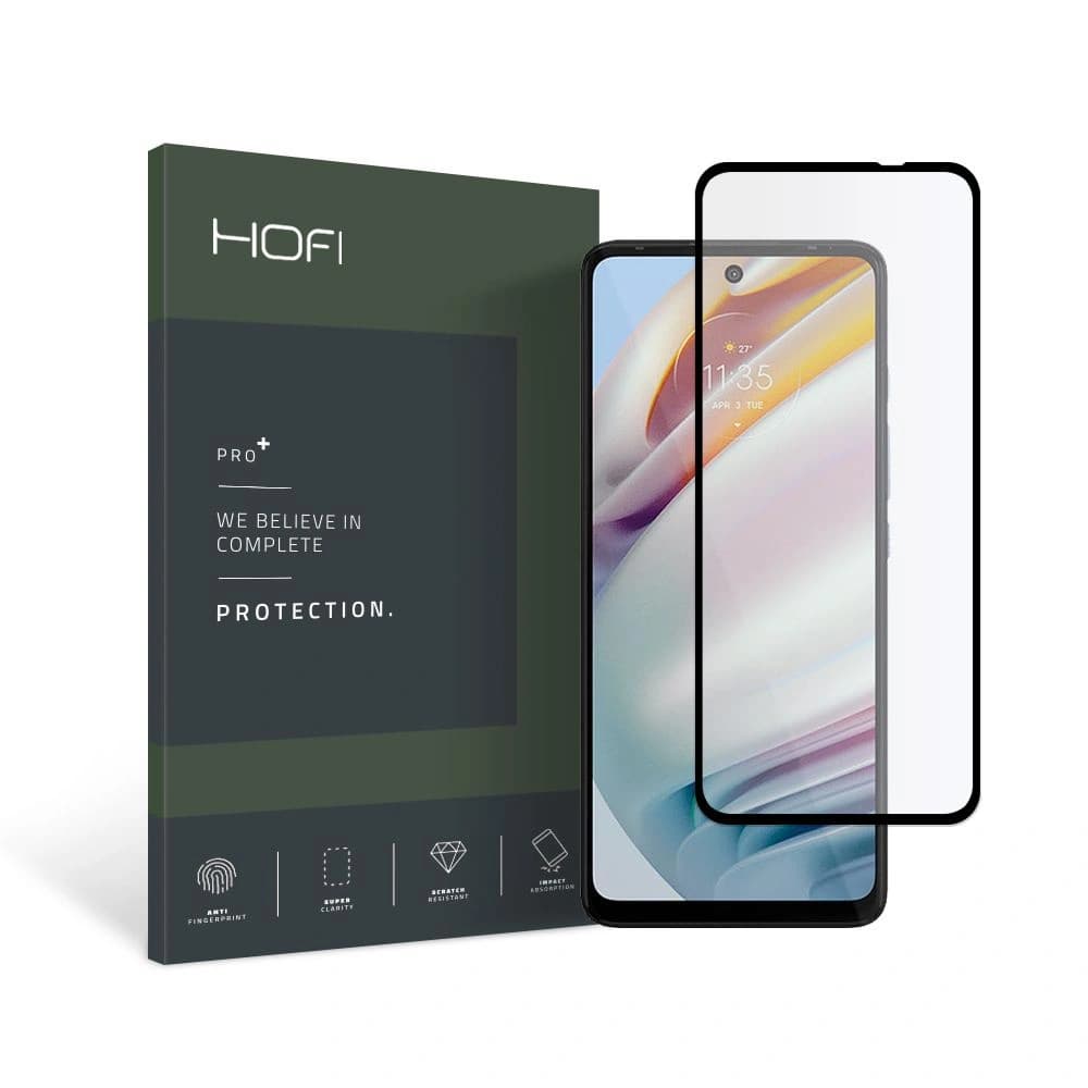 Hofi Gehärtetes Glas Glas Pro+ Motorola Moto G60 Schwarz - 1