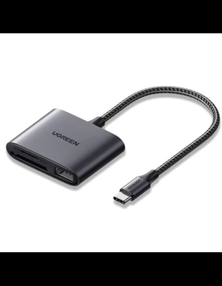 USB-C Card Reader + USB, UGREEN CM387 (black)