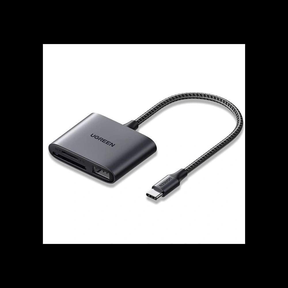 USB-C Card Reader + USB, UGREEN CM387 (black) - 1