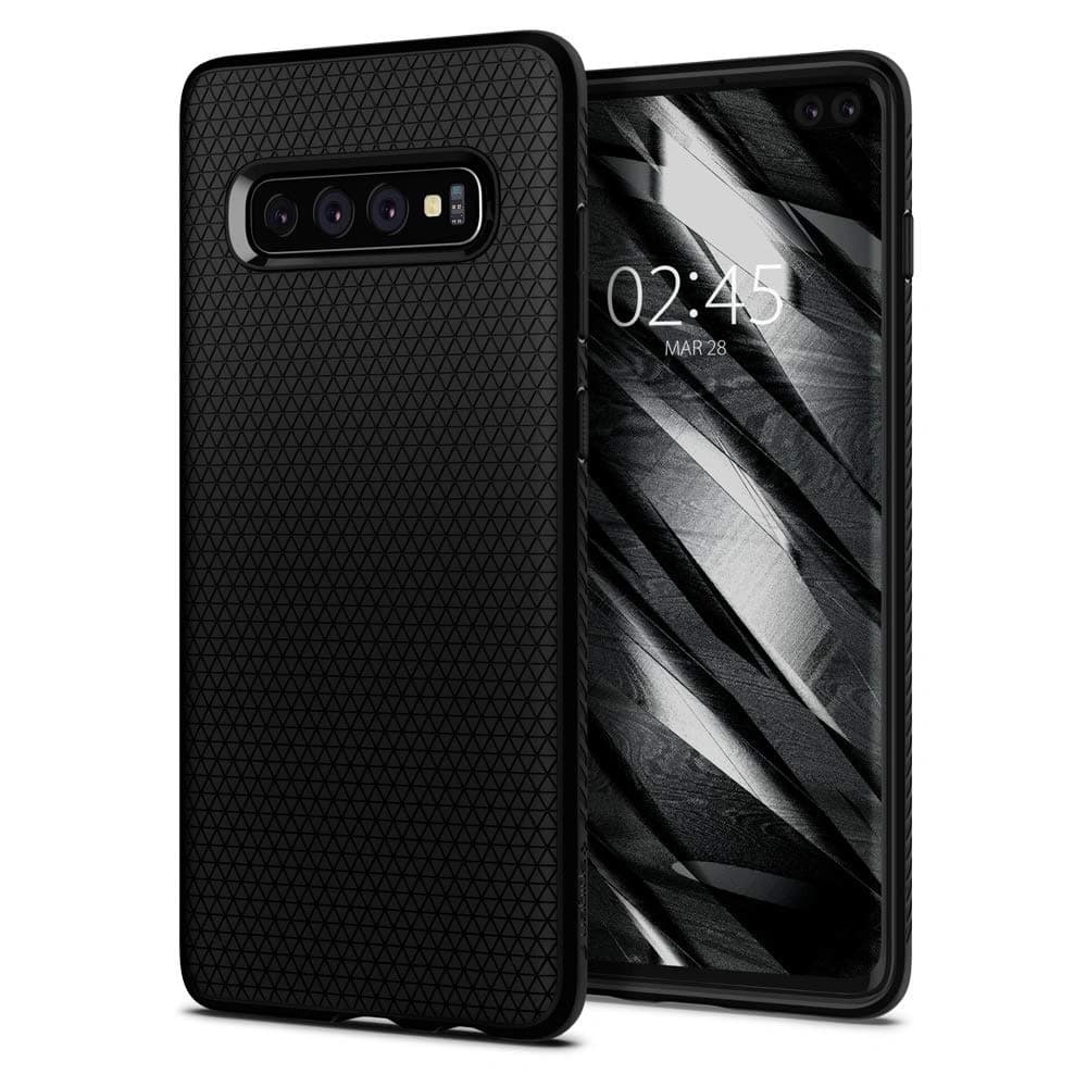 Etui Spigen Liquid Air Samsung Galaxy S10 Plus Matná Černá - 1