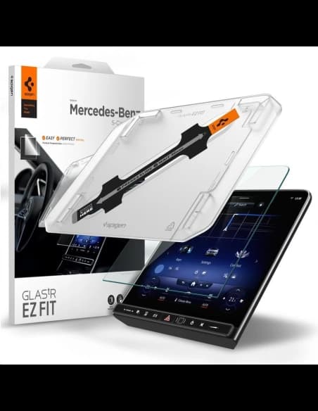 Hőkezelt üveg Spigen GLAS.tR ez Fit Mercedes S-Class 2021