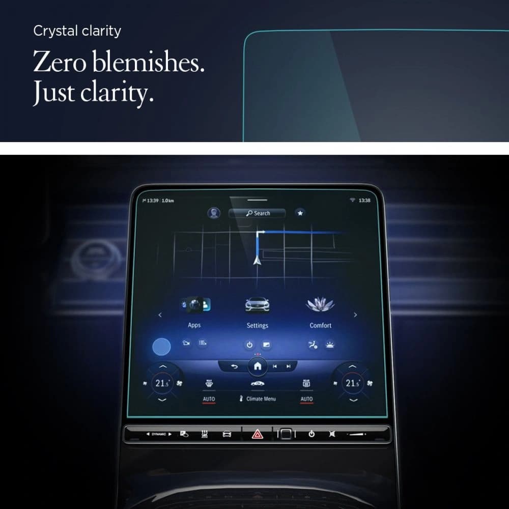 Hőkezelt üveg Spigen GLAS.tR ez Fit Mercedes S-Class 2021 - 12