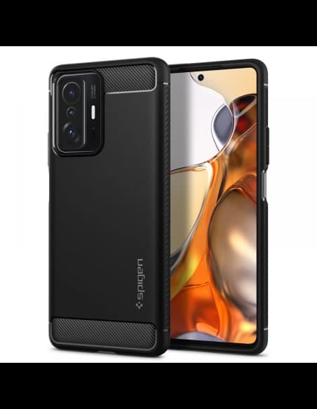 Etui Spigen Rugged Armor Xiaomi 11T/Pro Negru Mat