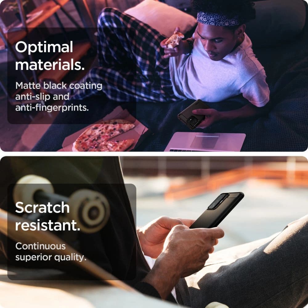 Spigen Xiaomi Tasche Rugged Armor 11T/Pro Mattschwarz - 7