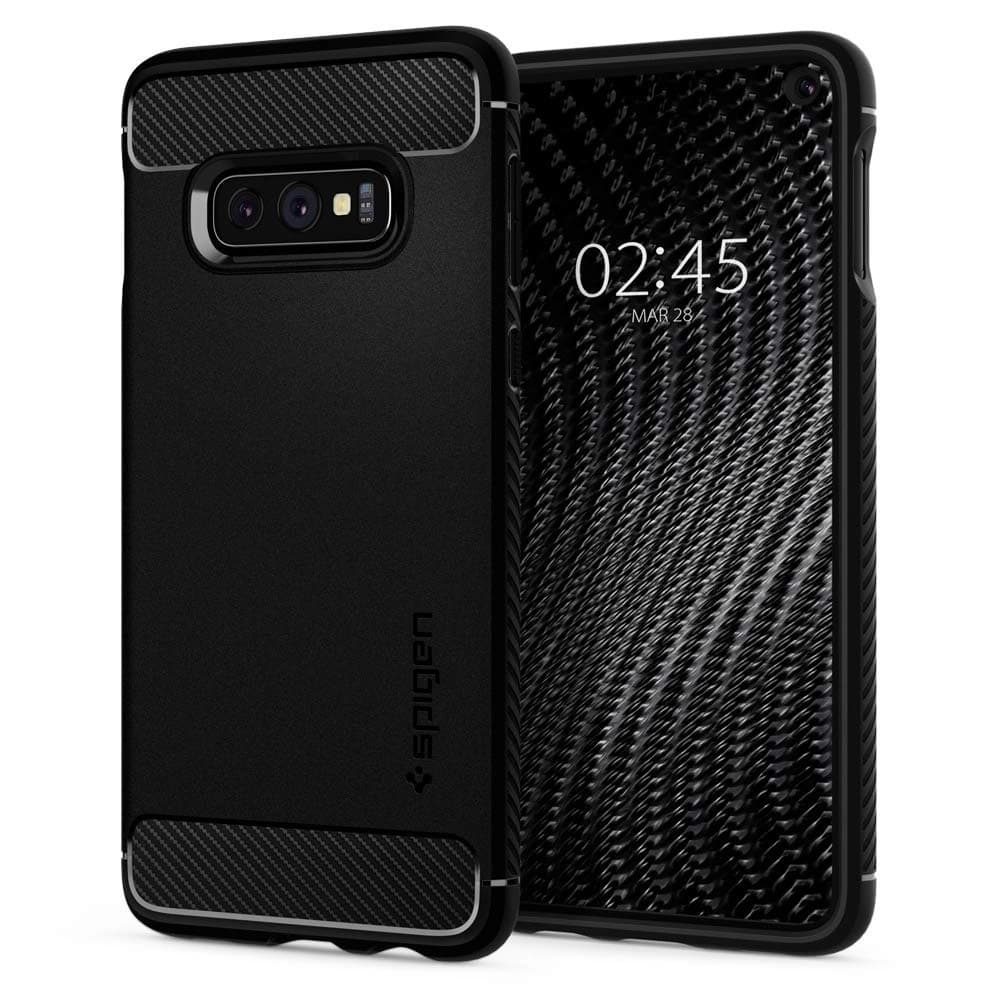 Etui Spigen Rugged Armor Samsung Galaxy S10e Matná Černá - 1