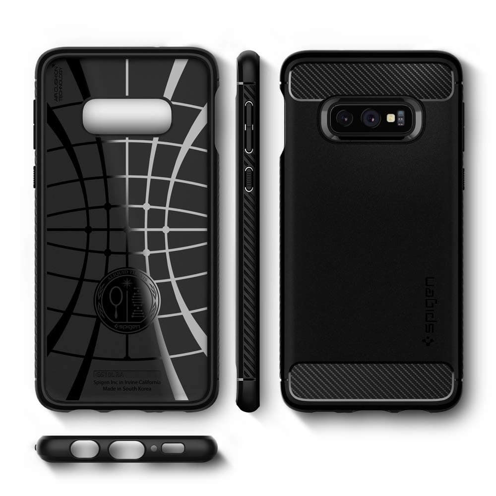 Etui Spigen Rugged Armor Samsung Galaxy S10e Matná Černá - 5