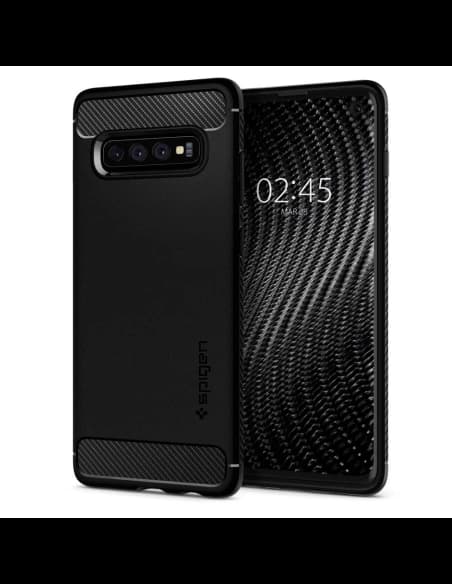 Etui Spigen Rugged Armor Samsung Galaxy S10 Matná Černá