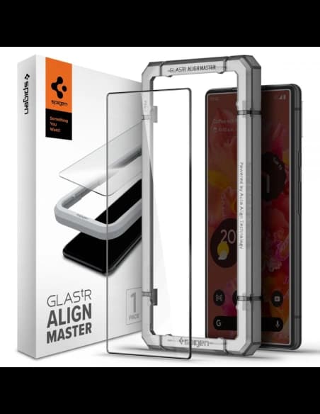 Szkło hartowane Spigen GLAS.tR Slim AlignMaster Google Pixel 6 Black