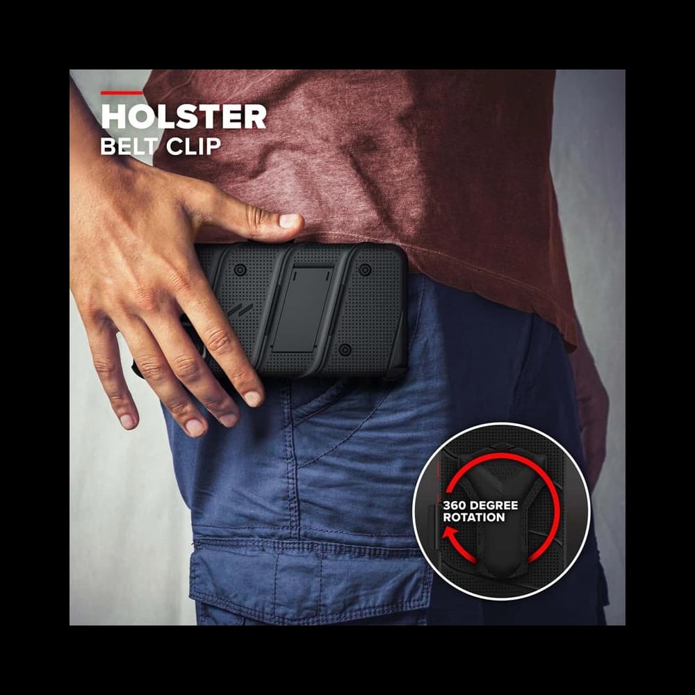 Samsung ZIZO BOLT Series Gehäuse Galaxy A02S + Glas (schwarz) - 4