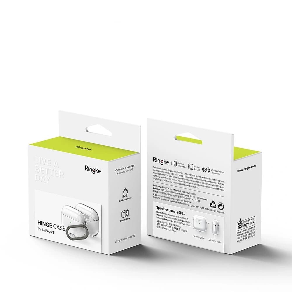 Ringke Apple Gehäuse Scharnier AirPods 3 Klar - 8