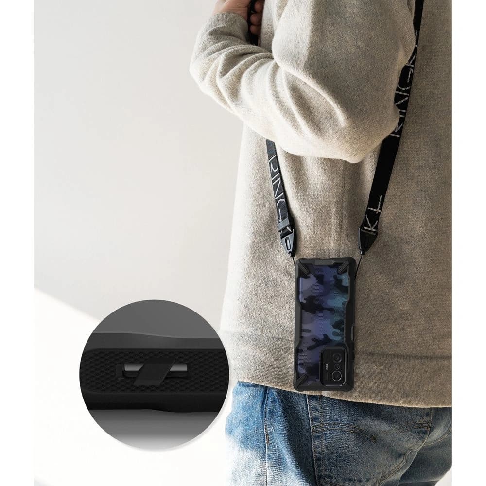 Ringke Xiaomi Tasche Fusion-X Design 11T/Pro Camo (Moro) Schwarz - 7