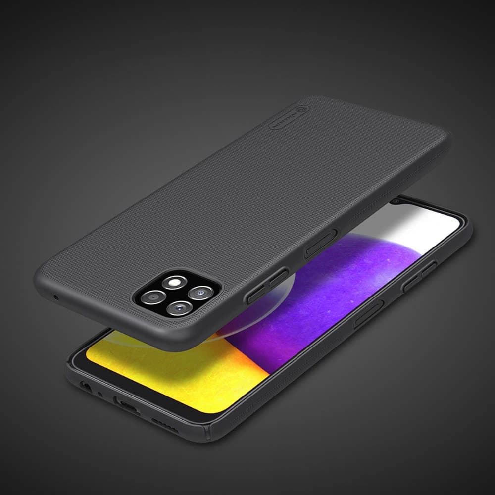 Nillkin Samsung Tasche Super Frosted Shield Galaxy A22 5G Schwarz - 4