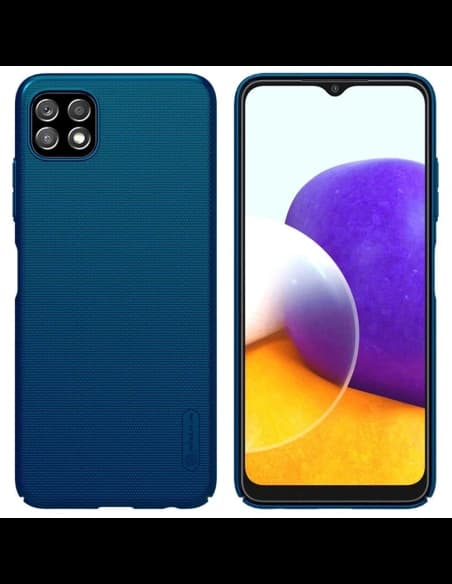 Nillkin Samsung Tasche Super Frosted Shield Galaxy A22 5G Peacock Blue