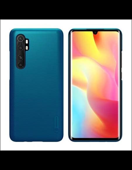 Nillkin Xiaomi Tasche Super Frosted Shield Mi Note 10 Lite Pfauenblau