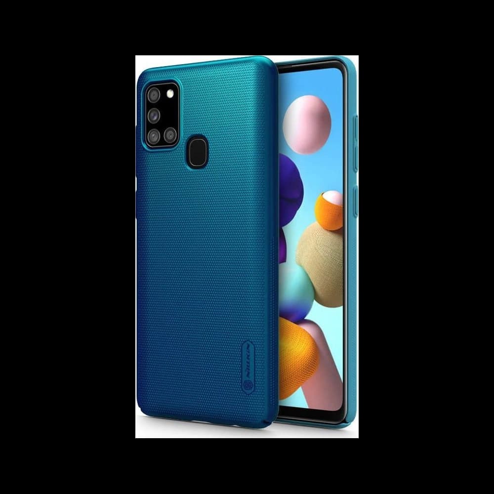 Nillkin Samsung Tasche Super Frosted Shield Galaxy A21s Pfau Blau - 2