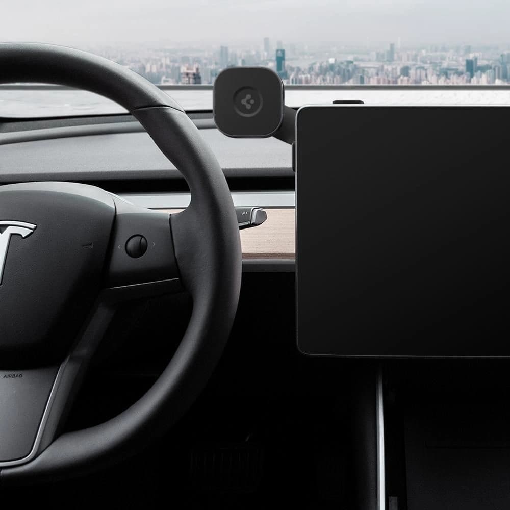Mágneses tartó Tesla Model Y/3 Spigen OneTap MagSafe Képernyő Autós Tartó Fekete - 11