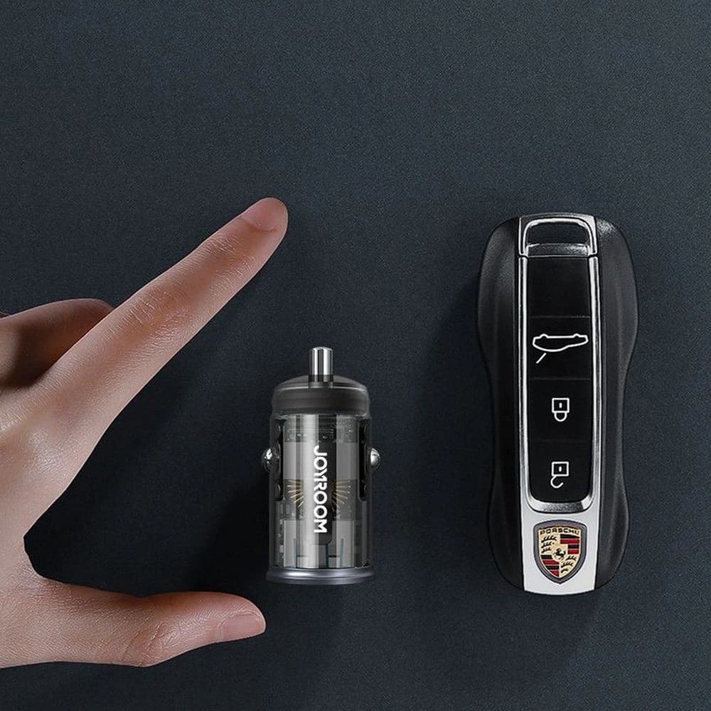 Încărcător auto Joyroom C-A43 Încărcător auto cu 2 porturi PD 20W QC 3.0 Gri - 5
