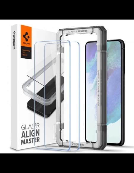 Edzett üveg Spigen AlignMaster Glas.tr Samsung Galaxy S21 FE [2 PACK]