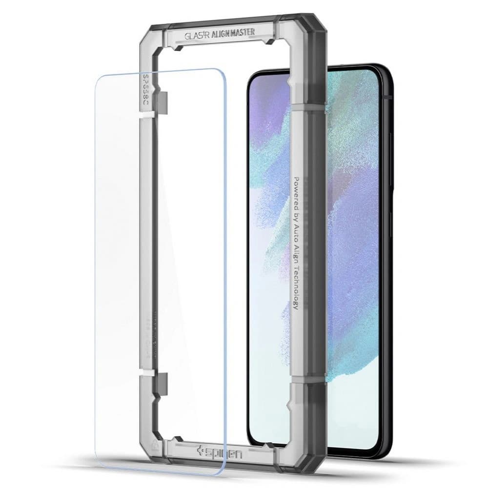 Edzett üveg Spigen AlignMaster Glas.tr Samsung Galaxy S21 FE [2 PACK] - 7
