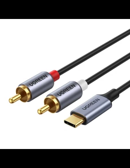 UGREEN CM451 Kabel USB-C zu 2x RCA (Cinch) 1.5m (schwarz)