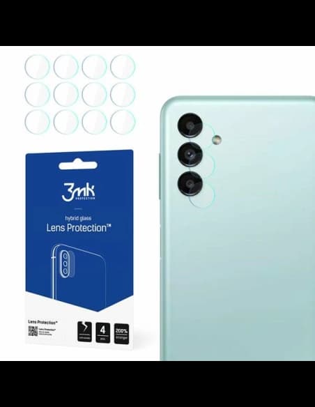 Hibrid de sticlă pentru obiectivul aparatului 3MK Protecție Lentilă Samsung Galaxy A13 5G [4 PACK]