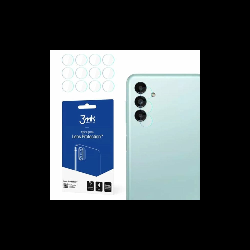 Hybrydní sklo na objektiv fotoaparátu 3MK Ochrana objektivu Samsung Galaxy A13 5G [4 PACK] - 1