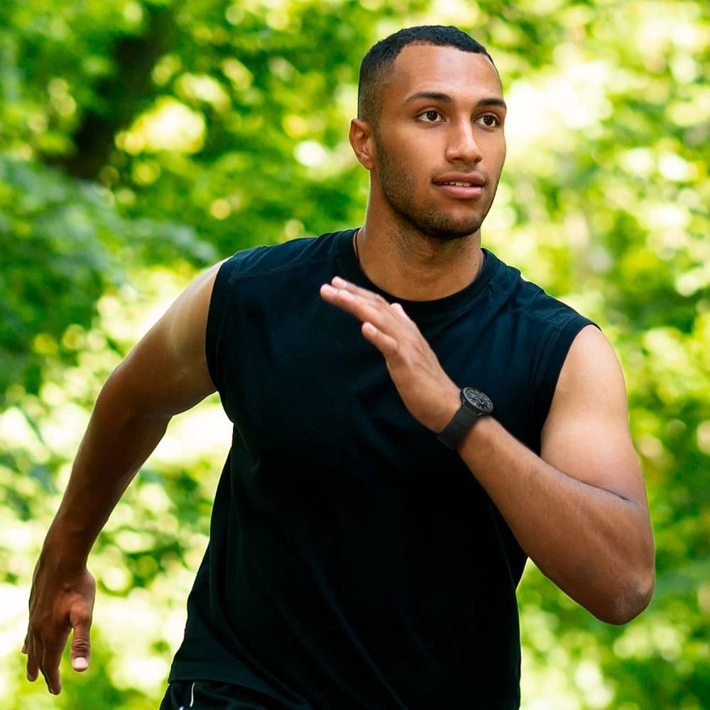 Spigen Rugged Band Samsung Galaxy Watch 4/Watch Active 2/Huawei Watch GT 2 42mm Matte Black - 13