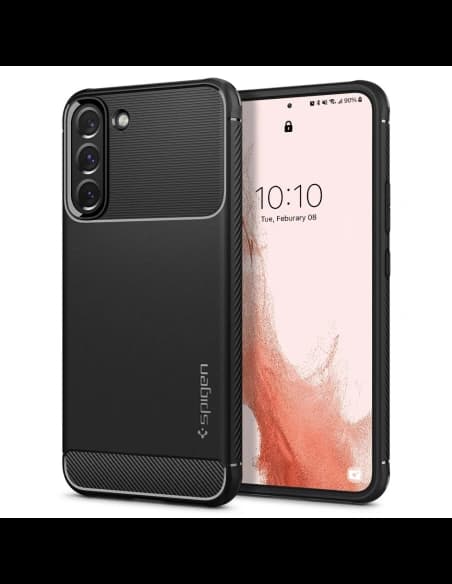 Etui Spigen Rugged Armor Samsung Galaxy S22 Matt Fekete