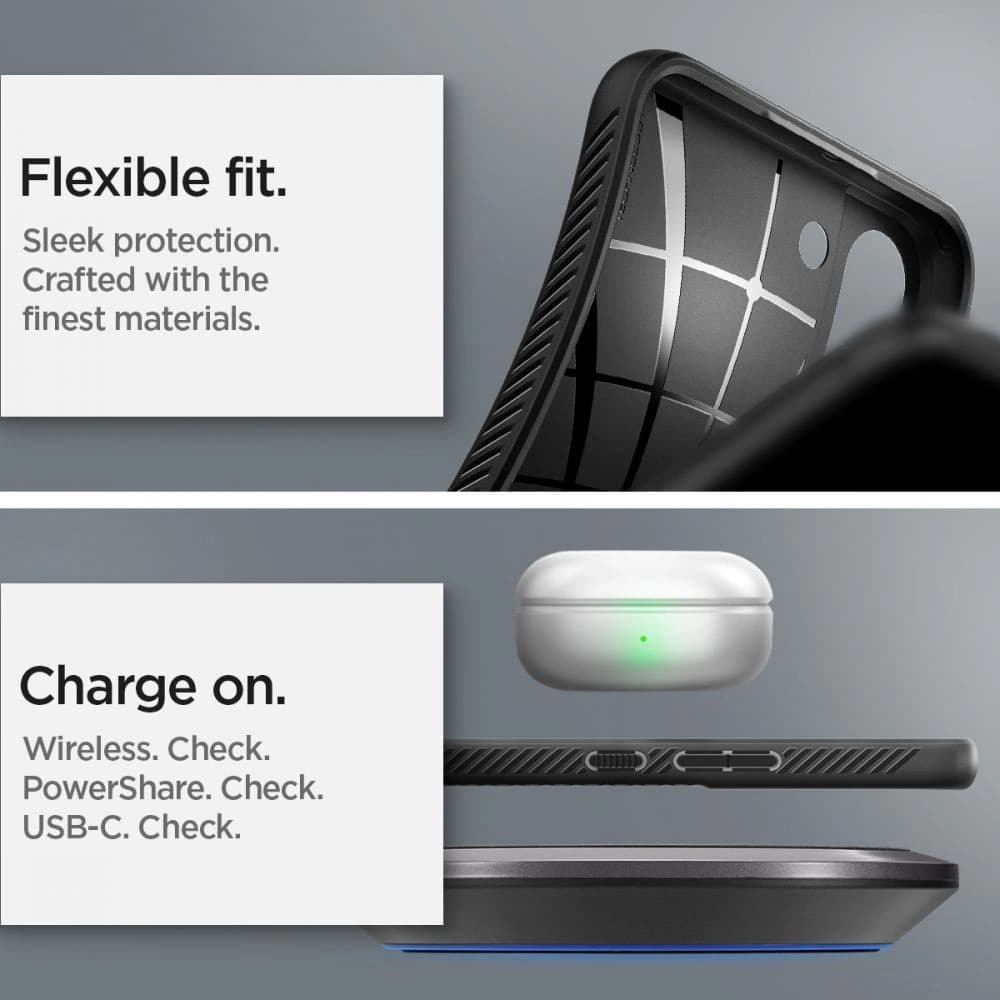 Etui Spigen Liquid Air Samsung Galaxy S22+ Plus Negru Mat - 14