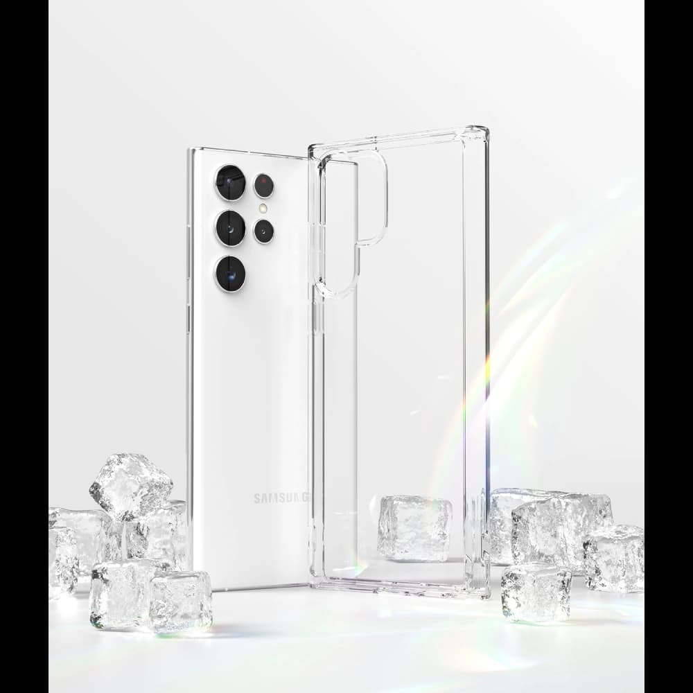 Etui Ringke Fusion Samsung Galaxy S22 Ultra Átlátszó - 3