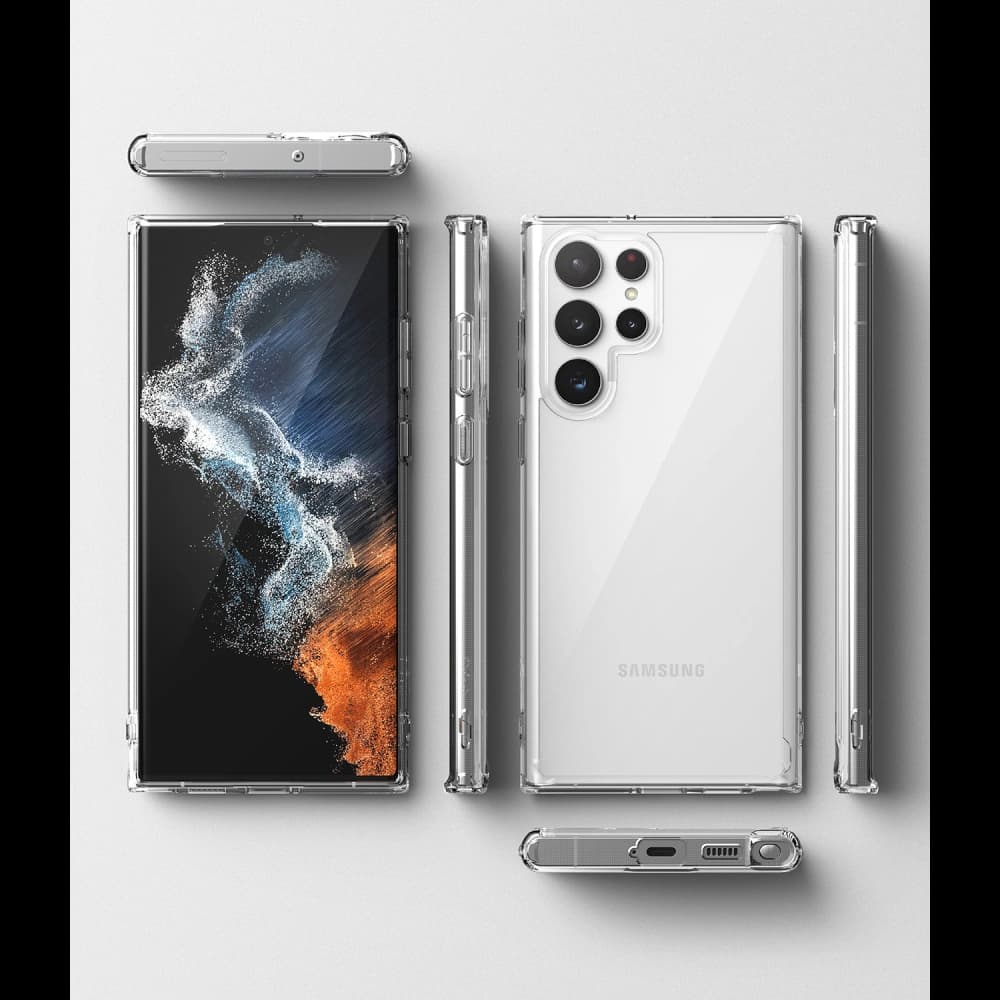 Etui Ringke Fusion Samsung Galaxy S22 Ultra Átlátszó - 8