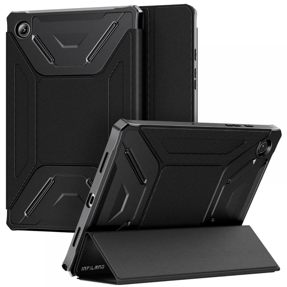 Etui Infiland Rugged Folio Samsung Galaxy Tab A8 10.5 Negru - 1