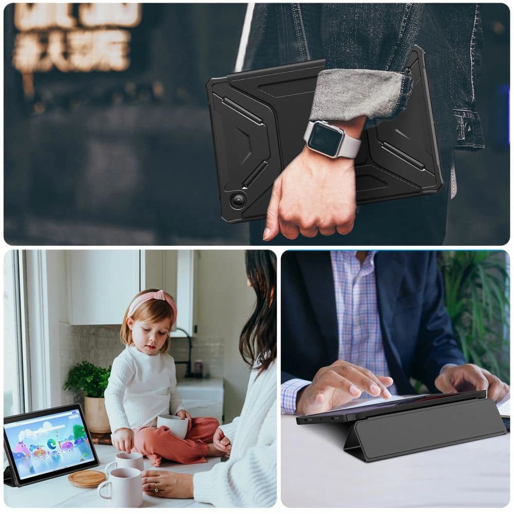 Etui Infiland Rugged Folio Samsung Galaxy Tab A8 10.5 Negru - 6