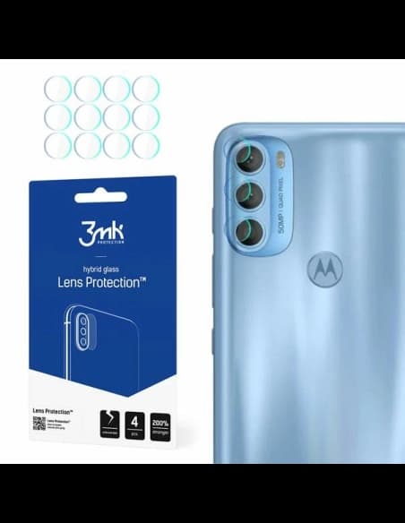 Hybridglas für die Kameraobjektiv 3MK Lens Protection Motorola Moto G71 5G [4 PACK]