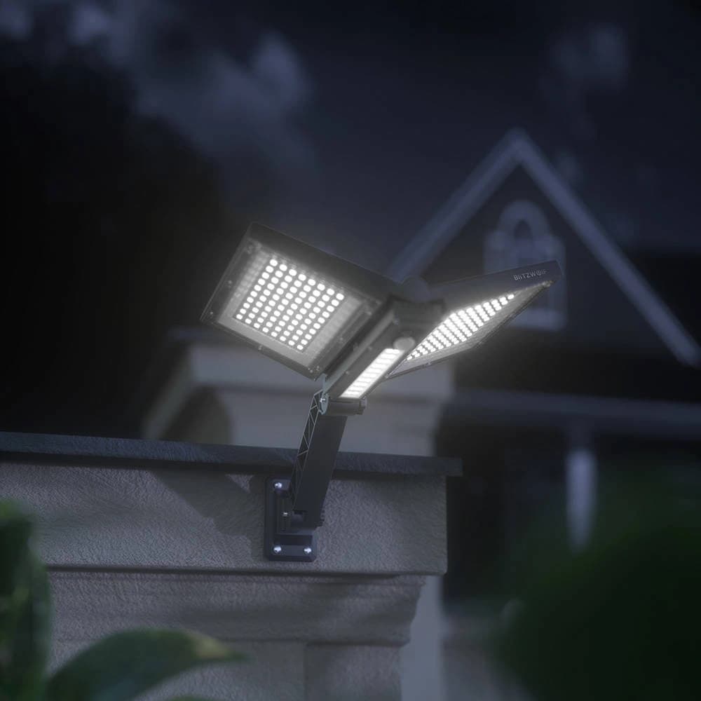 Außen Solar LED Lampe Blitzwolf BW-OLT8 mit Bewegungs- und Dämmerungssensor. - 5