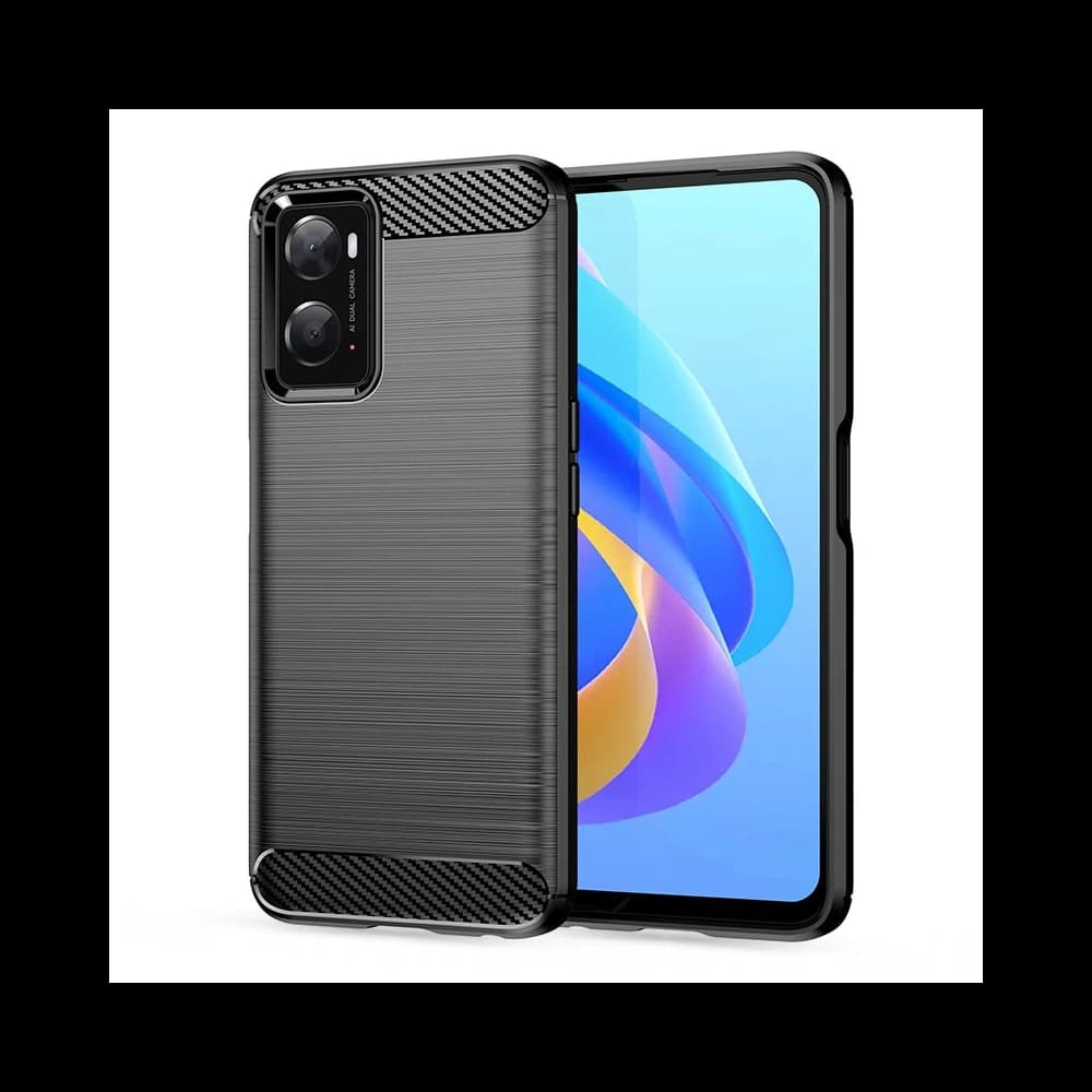 Etui Tech-Protect TPUCarbon Realme 9i Fekete - 1