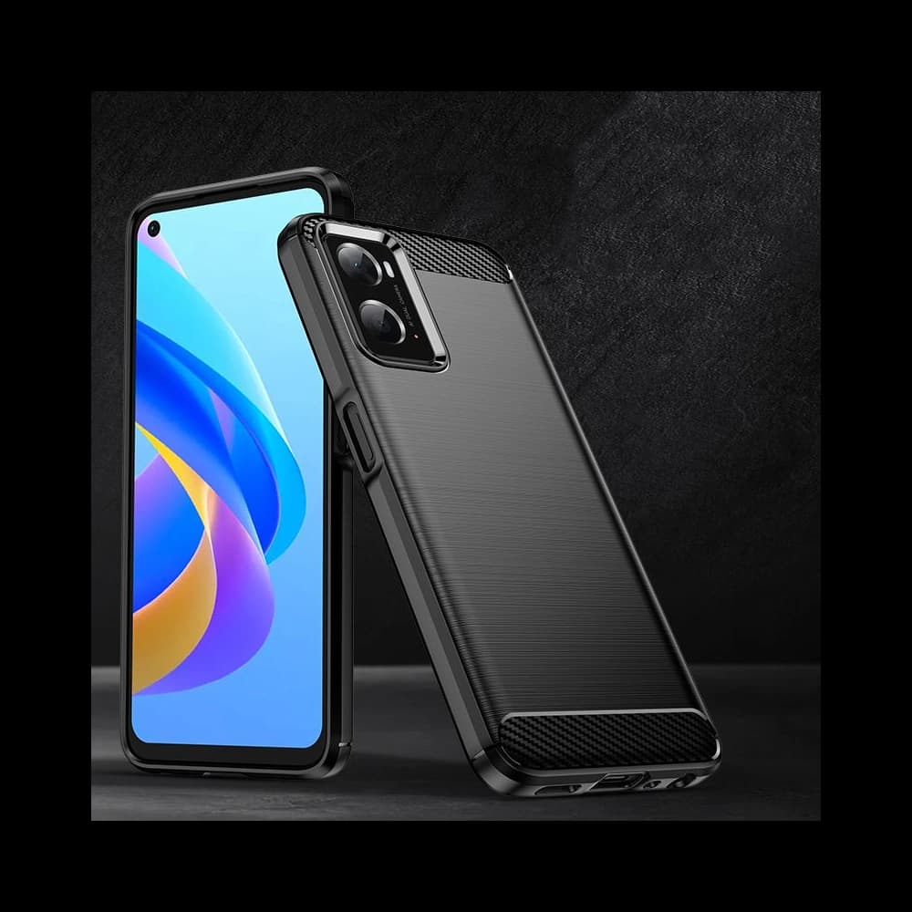 Etui Tech-Protect TPUCarbon Realme 9i Fekete - 5