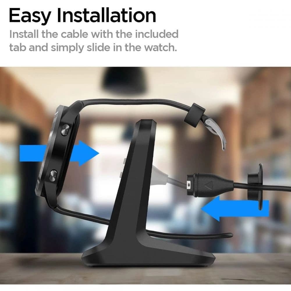 Uhrhalter Spigen S390 Garmin Watch Stand Schwarz - 7