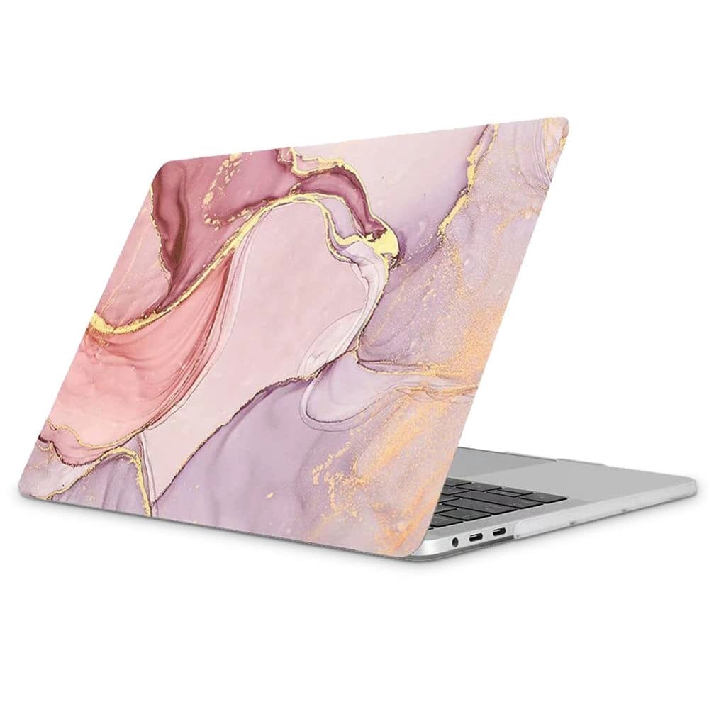 Etui Tech-Protect Smartshell Apple MacBook Air 13 2018-2020 Marmură - 1