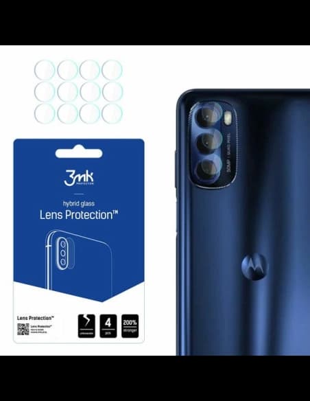 Hârtie hibridă pentru obiectivul aparatului 3MK Protecție pentru lentile Motorola Moto G Stylus 2022 [4 PACK]