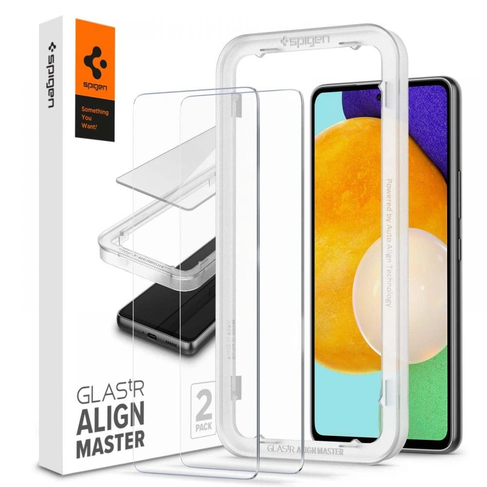 Hőkezelt üveg Spigen GLAS.tR Slim AlignMaster Samsung Galaxy A53 5G [2 PACK] - 1