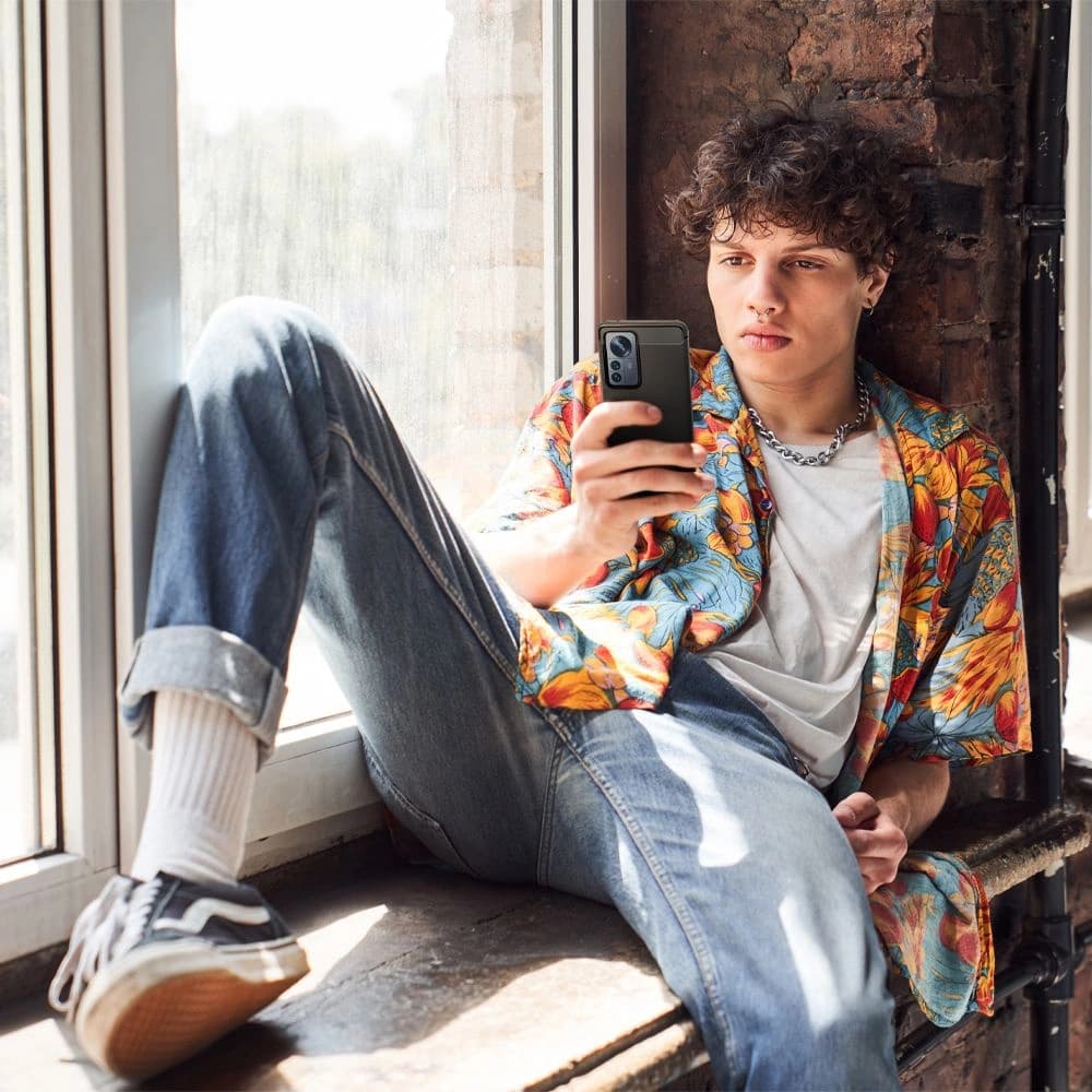 Spigen Rugged Armor Xiaomi 12 Pro Matte Black - 10